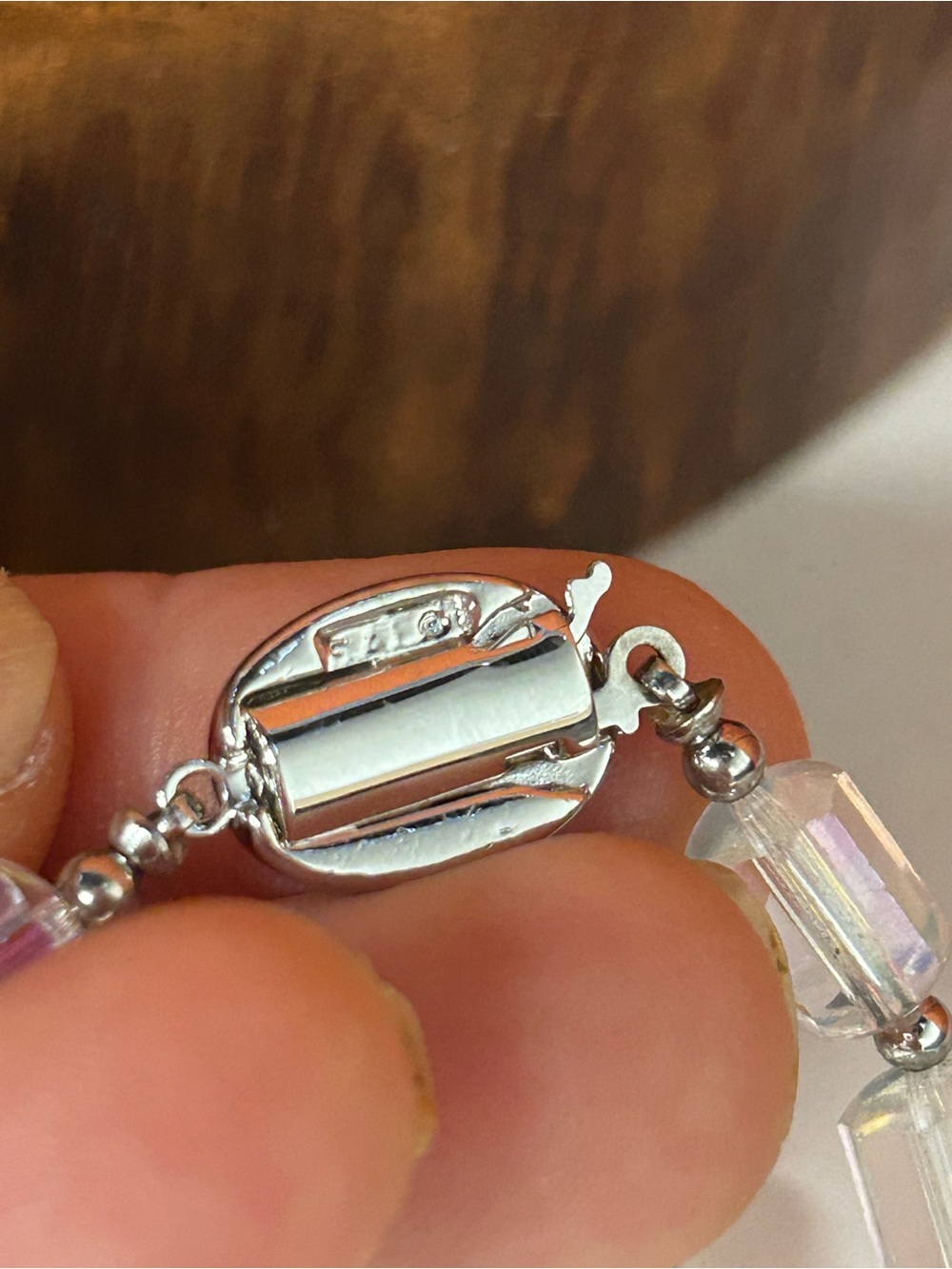 S.A.L Swarovski Vintage Glass Crystal Aurora Glass Bead layering Necklace. Swan. - Picture 7 of 9